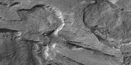 Close view of layers from previous image, as seen by HiRISE under HiWish program