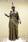 ピレウスのアテナ女神の青銅像（紀元前360年頃） ピレウス考古学博物館所蔵