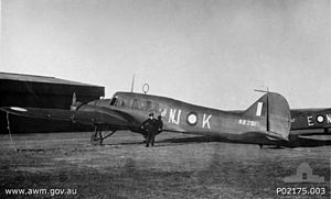 Ein Geschwader Nr. 73 Anson in Nowra im Jahr 1944