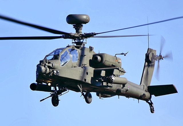 Augusta Westland AH-1 Apache attack helicopter operated by the British Army Air Corps