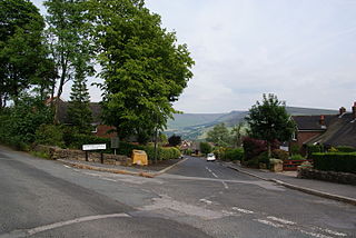 Grasscroft village in the United Kingdom