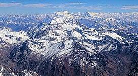 Aconcagua: Highest mountain in both the Southern and the Western Hemispheres (6962 m)