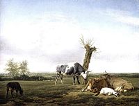 „Бикове и козли на ливада“ (1658), частна колекция