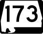 Маркер State Route 173 