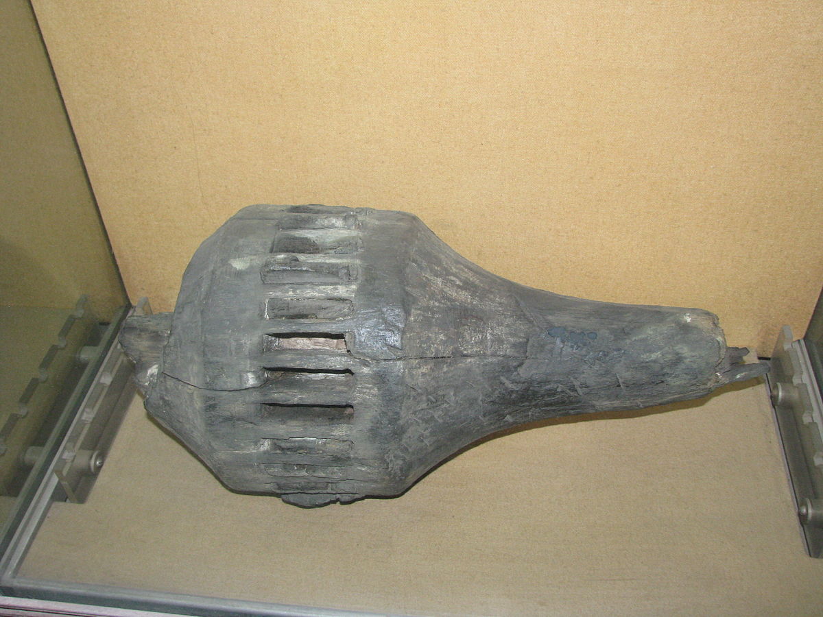 Alba Iulia National Museum of the Union 2011 - Roman Wooden Tools Used for Salt Mining, Ocna Mures.JPG