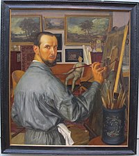 Автопортрет, 1917 Государственная Третьяковская галерея