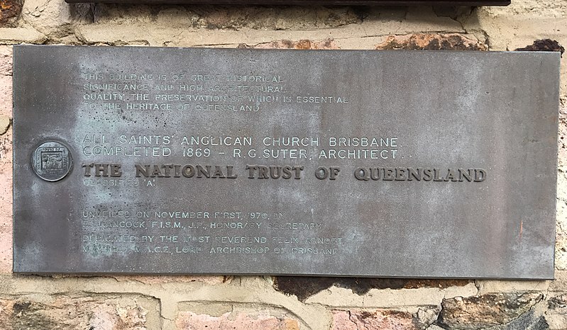 File:All Saints Anglican Church, Brisbane Heritage plaque.jpg