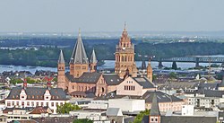View of the Mainz Old Town