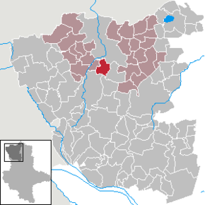 Lage von Altensalzwedel im Altmarkkreis Salzwedel