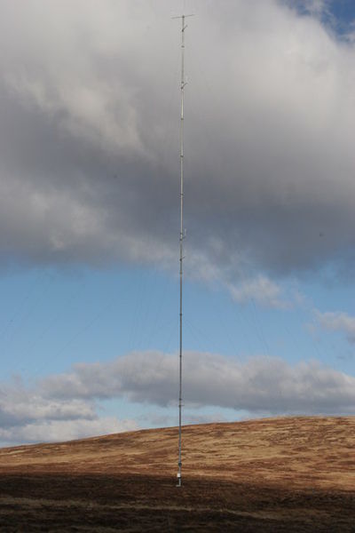 File:Anemometer tower for proposed wind farm on Black Craig - geograph.org.uk - 337082.jpg