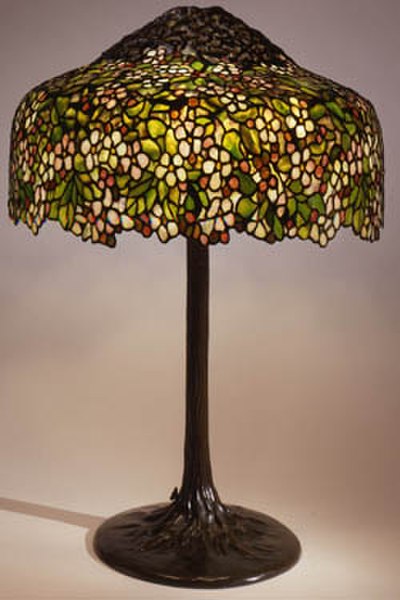 A lamp from the Tiffany collection