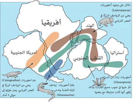 Arabic-Snider-Pellegrini Wegener fossil map.png