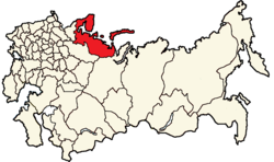 Archange Electoral District - Élection de l'Assemblée constituante russe, 1917.png