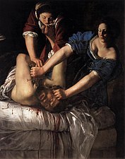 Judith decapitando a Holofernes, de Artemisa Gentileschi, ca. 1611-1612