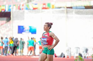 Salma Lehlali bei den Afrikameisterschaften 2024 in Douala