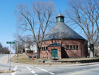 Attleborough Falls Gasholder Building building in Massachusetts, United States
