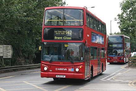 Arriva The Shires TransBus ALX400 bodied VDL DB250 in Brent Cross in August 2014