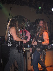 Zakk Wylde et James LoMenzo au Jaxx Nightclub, en 2005.