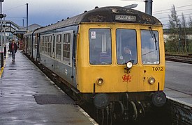 BR Class 108 unit T072 at Grantham in 1991