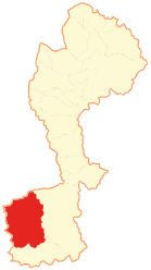 Расположение района в провинции Чачапояс
