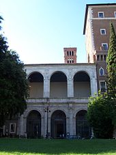 Basilica of S. Marco, the place of the election of Anacletus II. Basilica di San Marco (Roma) - facciata.jpg