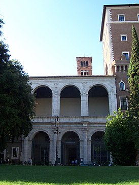 Gevel van de kerk van San Marco in Rome