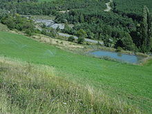 An irrigated meadow in Bayons.