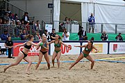 Deutsch: Beachhandball Europameisterschaften 2019 (Beach handball Euro); Tag 6: 7. Juli 2019 – Frauenfinale, Dänemark-Ungarn 2:0 (18:12, 23:22) English: Beach handball Euro; Day 6: 7 July 2019 – Women's Final – Denmark-Hungary 2:0 (18:12, 23:22)