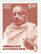 Bhaktivedanta Swami Prabhupada 1997 stamp of India.jpg