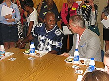 James and Daryl Johnston in 2010 Bradie James Daryl "Moose" Johnston 2010-09-21.jpg