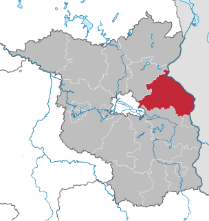 Märkisch-Oderland District in Brandenburg, Germany