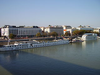 Waterfront (area) dockland district, or area alongside a body of water