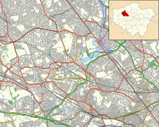 St Andrew's Hospital, Dollis Hill is located in London Borough of Brent