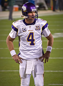 Brett Favre had held the record from 2006 to 2018, when it was broken by Drew Brees. He had also held the record for career pass attempts from 2008 to 2020. Brett Favre.jpg