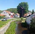 Fire station at the Křemžský potok (stream)