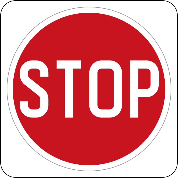 File:Brunei road sign - Traffic Control Stop.svg