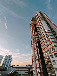 640A Senja Close, an HDB block in Senja, is the tallest building in Bukit Panjang with a total of 38 floors. Bukit Panjang (6).jpg