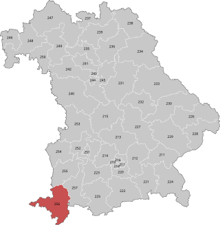 <span class="mw-page-title-main">Oberallgäu (electoral district)</span> Federal electoral district of Germany