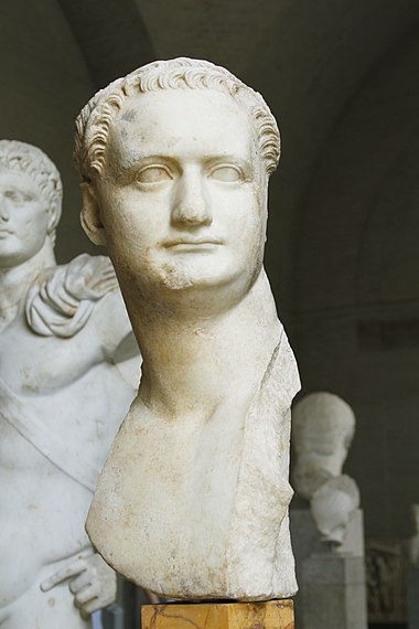 A bust of emperor Domitian. Capitoline Museums, Rome.