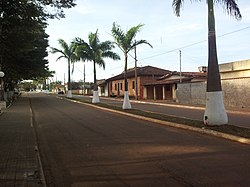 Rua José Pedro Araújo, no distrito Córrego do Ouro