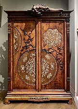 Cabinet, by Leon Dromard, Paris, circa 1874-1889, pear wood, inv. 2014.3.1 MAD Paris.jpg