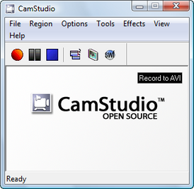 Скриншот программы CamStudio