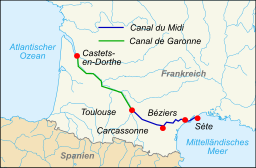Canal du Midi map-de.svg