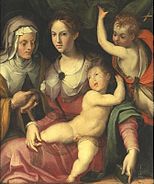 Vierge à l'Enfant avec saint Jean Baptiste et sainte Anne Collection privée, Berlin