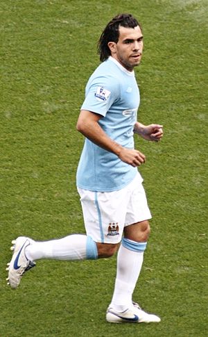 Carlos Tevez, delantero del Manchester City