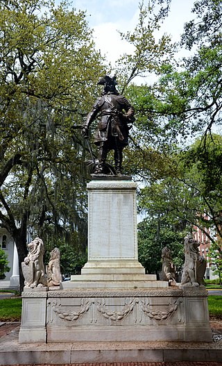 <span class="mw-page-title-main">James Oglethorpe Monument</span> Monument in Savannah, Georgia