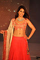 Krishika Lulla in an A-line lehenga at Manish Malhotra's fashion walk