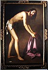 Christ, recovering clothing after flagellation c. 1661, Jadraque, Spanje