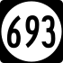 State Route 693 маркер