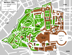 梵蒂冈城国详细地图